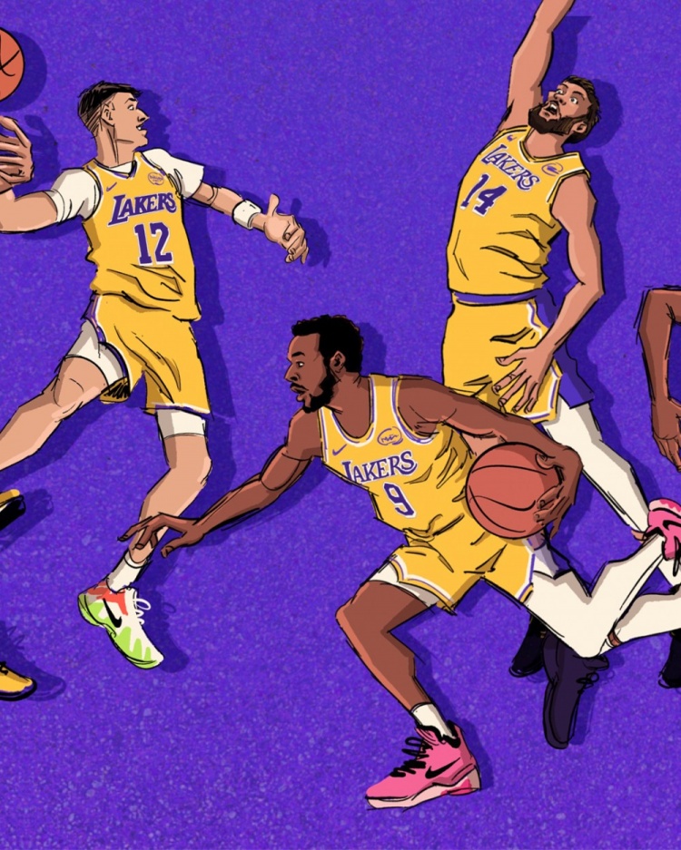 湖人发布季后赛漫画海报 官推配文冲锋时刻