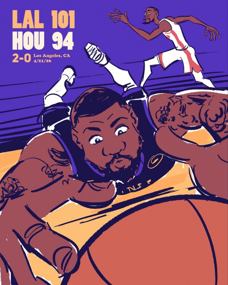 插画师定格G2关键回合 斯玛特救球杜兰特入画