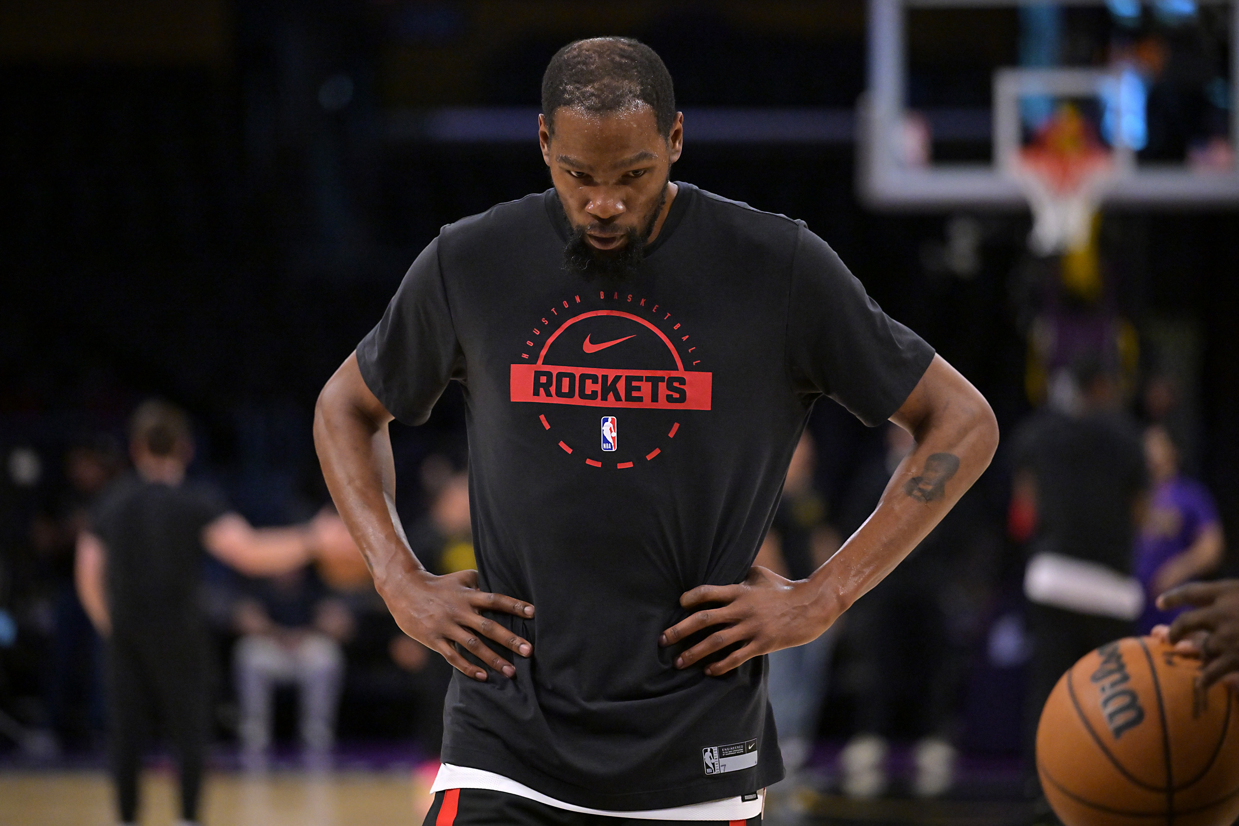 杜兰特离开勇士后季后赛仅两过首轮 火箭G3前左脚踝扭伤